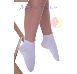 Шкарпетки білі із бавовни дівчачі, Розмір одягу: р.30-35