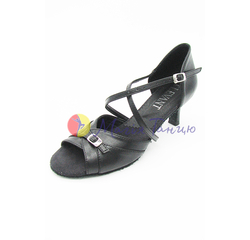 Туфлі жіноча латина Levant Вікторія чорна шкіра к5, к7, к9 р.35-40, Висота підбору: к.5, Розмір взуття: р. 37