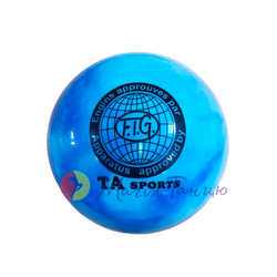 М'яч для художньої гімнастики діаметр 19 см веселка, Колір: Синій