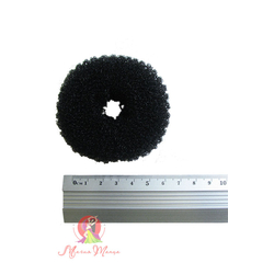 Мочалка (накладка) в волос (диаметр 6 см), Цвет: Бежевий