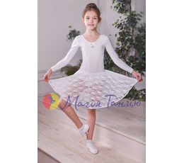 Бейсик трен. "Квітка" (бав./гіпюр) білий р.110-134, Розмір одягу: р. 122