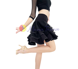 Спідниця для Сальси з воланами із сітки, Розмір одягу: р. 44 (S)