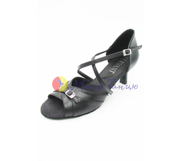 Туфлі для бальних танців жіноча латина Levant Вікторія чорна шкіра к5, к7, Высота каблука: к.5, Размер обуви: р. 36