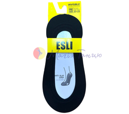 Підсліди жіночі з клейкою стрічкою ESLI  р.23-25, Колір: Чорний (Black)