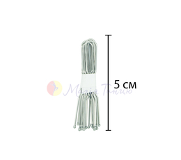 Шпилька для волосся срібна 5 см, фото 1