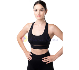 Топ спортивний для танців чорний, фото 1