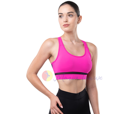 Топ спортивний для танців малиновий, фото 9