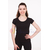 Футболка із бавовни жіноча чорна, фото 2