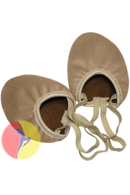 Напівчешки для гімнастики велюрові із тканини, Розмір взуття: р. 23 (36)