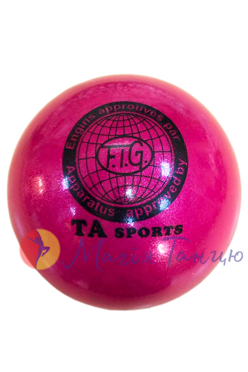М'яч для художньої гімнастики з блискітками 15 см в діаметрі