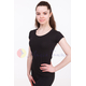 Футболка із бавовни жіноча чорна, фото 1