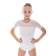 Купальник із бавовни короткий рукав-сітка білий, Размер одежды: р. 34/116-122 см