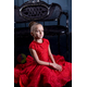 Бейсик для бальних танців "Єлізавета" з пишною спідницею, КОЛІР: Червоний, Размер бейсика: р. 140